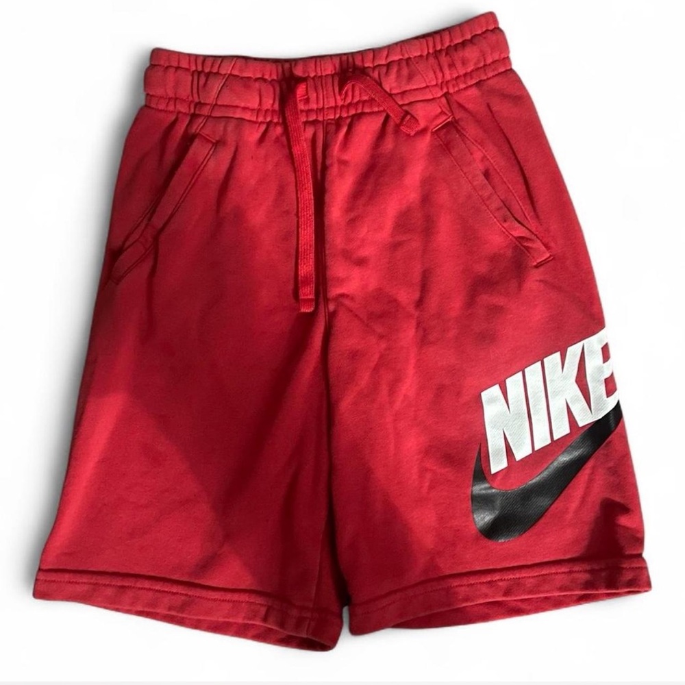 Boys Nike Athletic Red Shorts